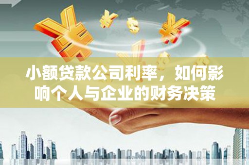 鄂城小额贷款公司利率，如何影响个人与企业的财务决策
