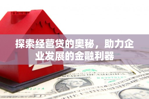 鄂城探索经营贷的奥秘，助力企业发展的金融利器
