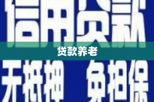 鄂城贷款养老