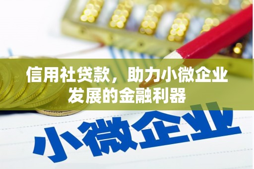 鄂城信用社贷款，助力小微企业发展的金融利器