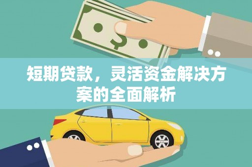 鄂城短期贷款，灵活资金解决方案的全面解析